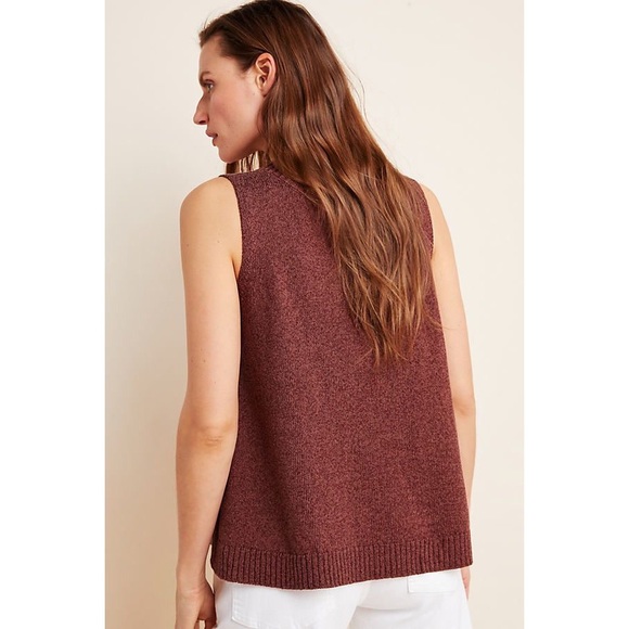 Anthro V-neck Sweater Tank - Picture 2 of 4
